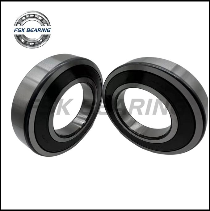 Black Chamfer 6217 2RS Deep Groove Ball Bearing Rubber Seal Low Noise For High Speed Motor 2