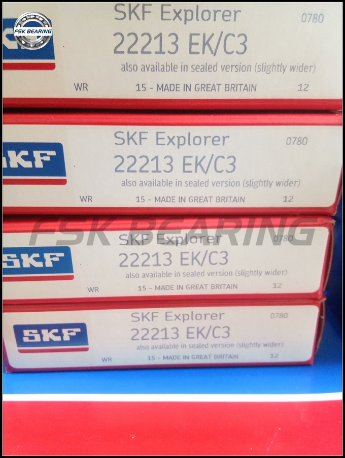 Double Row 22217EK Spherical Roller Bearing 85x150x36mm With Reinforced Cage 5