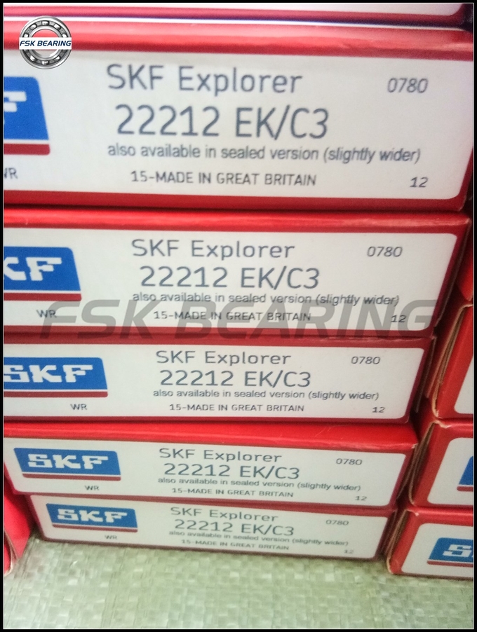 Double Row 22217EK Spherical Roller Bearing 85x150x36mm With Reinforced Cage 4