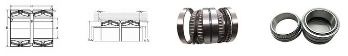 High Performance 3806/685.8-XRS/HCC9 Tapered Roller Bearing 685.8*876.3*355.6 mm Four Row 8