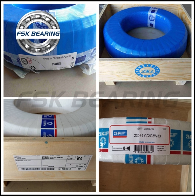 P5 P4 23968-MB-C3 Spherical Roller Bearing 340*460*90 mm For Road Roller Brass Cage 5