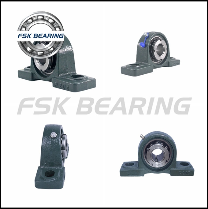 FSKG Brand UKP217+H2317 Pillow Block Mounted Bearings 75*187*310 mm With Adapter Sleeve 6