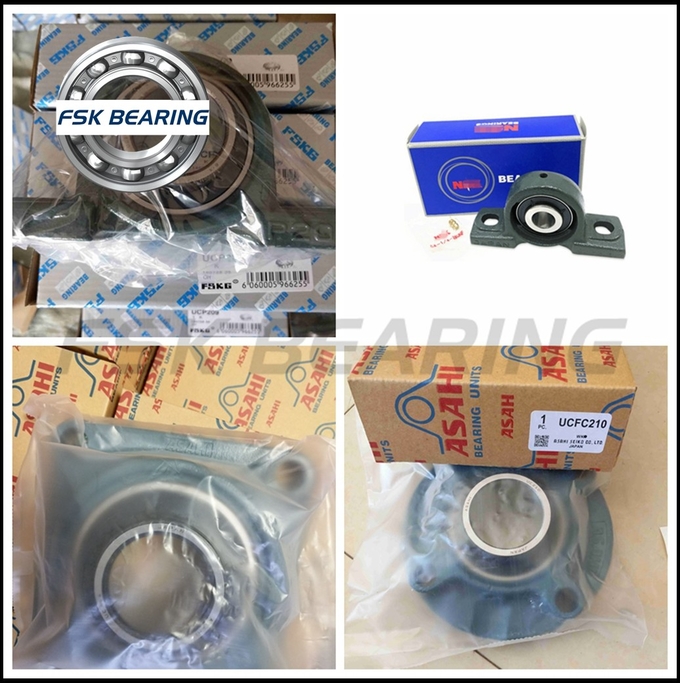 FSKG Brand UKP217+H2317 Pillow Block Mounted Bearings 75*187*310 mm With Adapter Sleeve 7