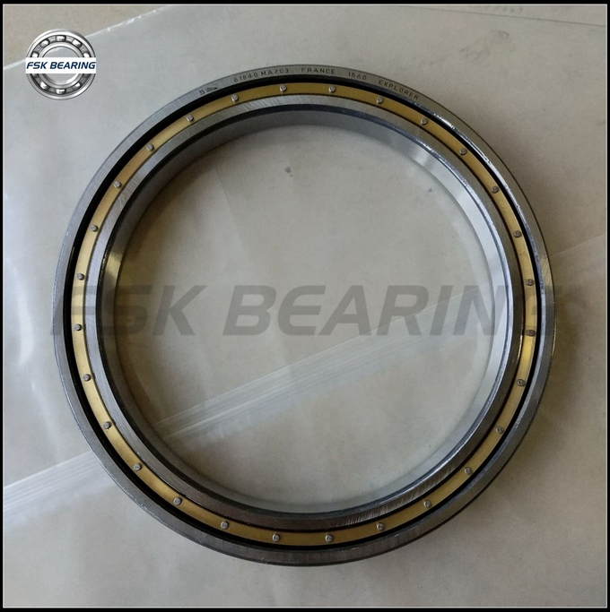 Brass Cage 61968MA Deep Groove Ball Bearing 340*460*56 mm Thin Section 3